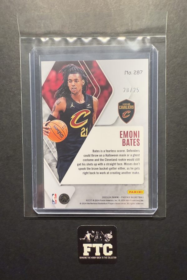 Emoni Bates, 2023 Phoenix, Purple Ice, #'d 20/25, SSP, RC - Image 2