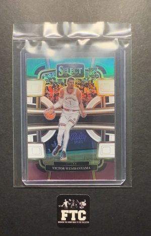 Victor Wembanyama, 2023 Select, Green Purple Die-Cut, RC