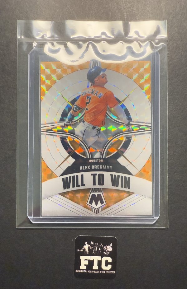 Alex Bregman, 2022 Mosaic, Will to Win, Orange Fluorescent, #'d 81/99