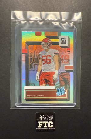 George Karlaftis, 2022 Donruss, No Name, RC
