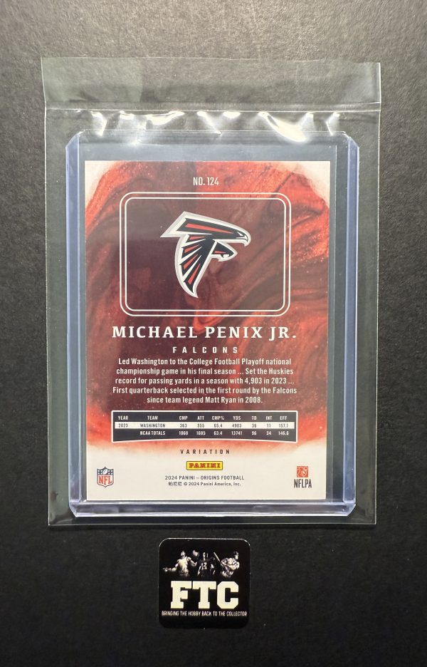 Michael Penix Jr., 2024 Origins, Photo Variation, RC - Image 2
