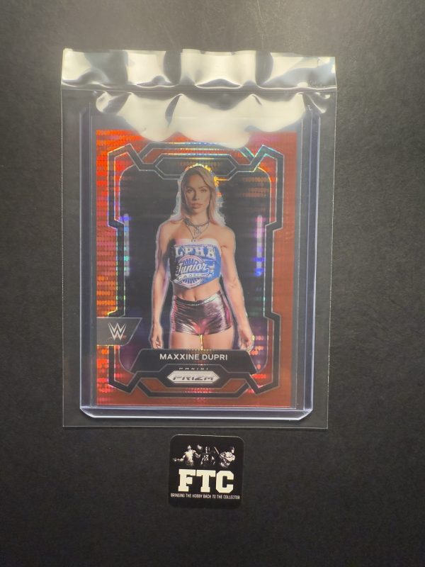 Maxxine Dupri, 2024 Prizm WWE, Red Pulsar, #'d 72/399