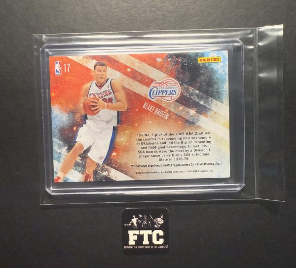 Blake Griffin, 2010 Absolute, Star Gazing, MEM, #'d 17/25, SSP - Image 2