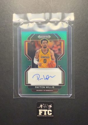Payton Willis, 2022 Prizm Draft Picks, Green, AU, RC