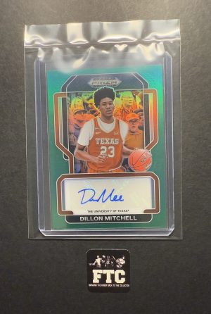 Dillon Mitchell, 2022 Prizm Draft Picks, Green, AU, RC