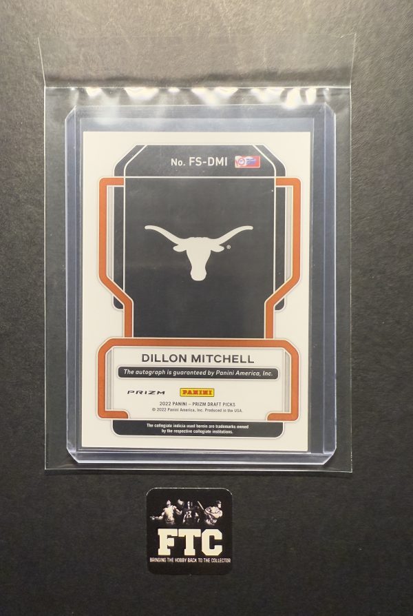 Dillon Mitchell, 2022 Prizm Draft Picks, Green, AU, RC - Image 2