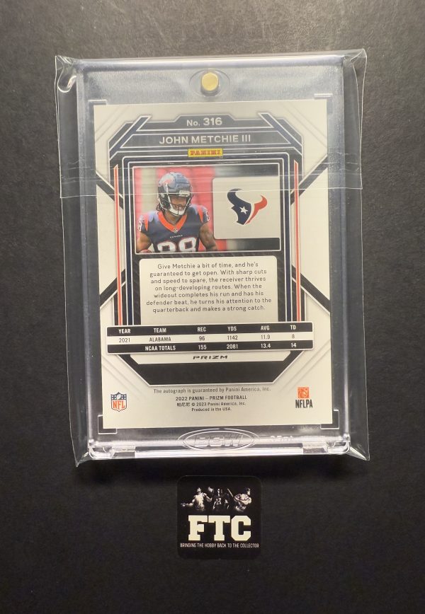 John Metchie III, 2022 Prizm, AU, RC - Image 2