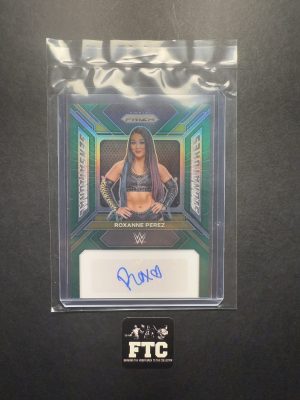 Roxanne Perez, 2024 Prizm WWE, Sensational Signatures, Green, AU
