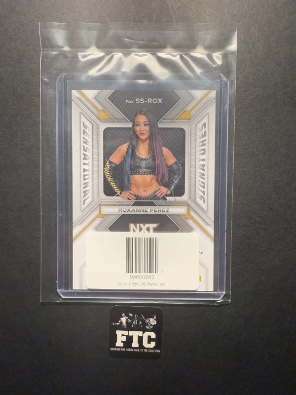 Roxanne Perez, 2024 Prizm WWE, Sensational Signatures, Green, AU - Image 2