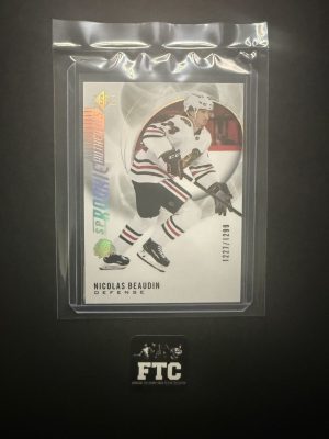 Nicolas Beaudin, 2020-21 SP Hockey, #'d 1227/1299, RC
