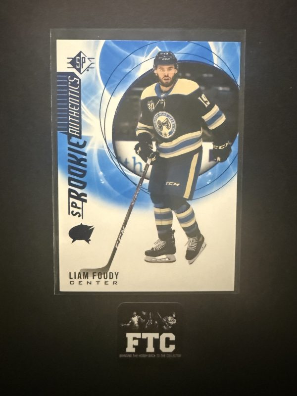 Liam Foudy, 2020-21 SP Hockey, Blue, RC