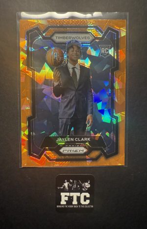 Jaylen Clark, 2023 Prizm, Orange Cracked Ice, RC