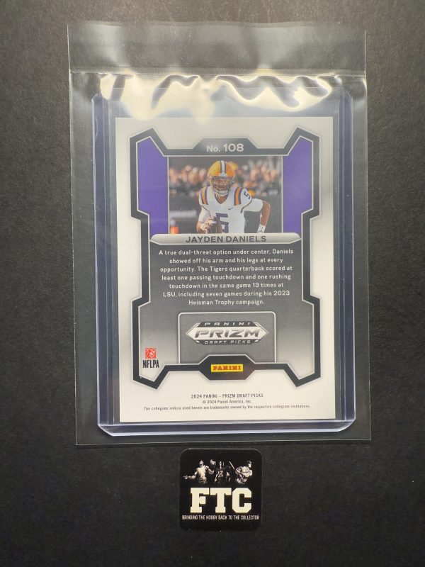 Jayden Daniels, 2024 Prizm Draft Picks, RC - Image 2
