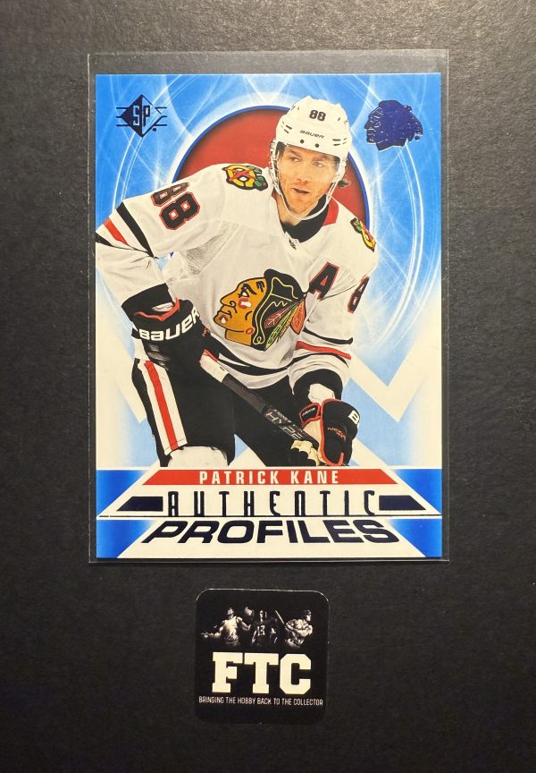 Patrick Kane, 2020-21 SP Hockey, Authentic Profiles, Blue