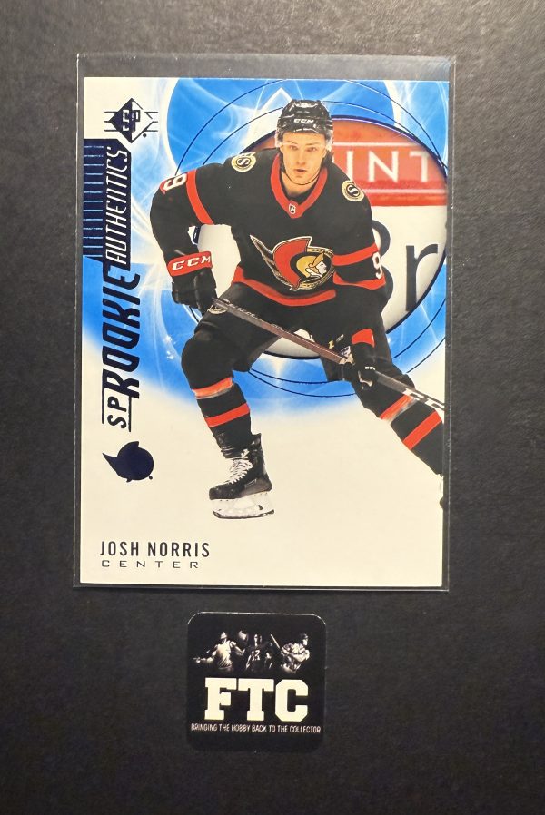 Josh Norris, 2020-21 SP Hockey, Blue, RC