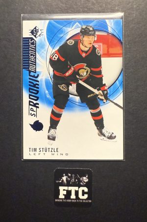 Tim Stutzle, 2020-21 SP Hockey, Blue, RC