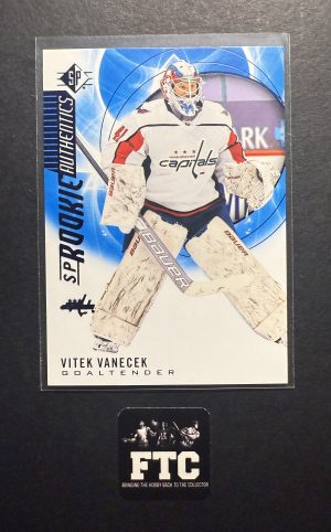 Vitek Vanecek, 2020-21 SP Hockey, Blue, RC