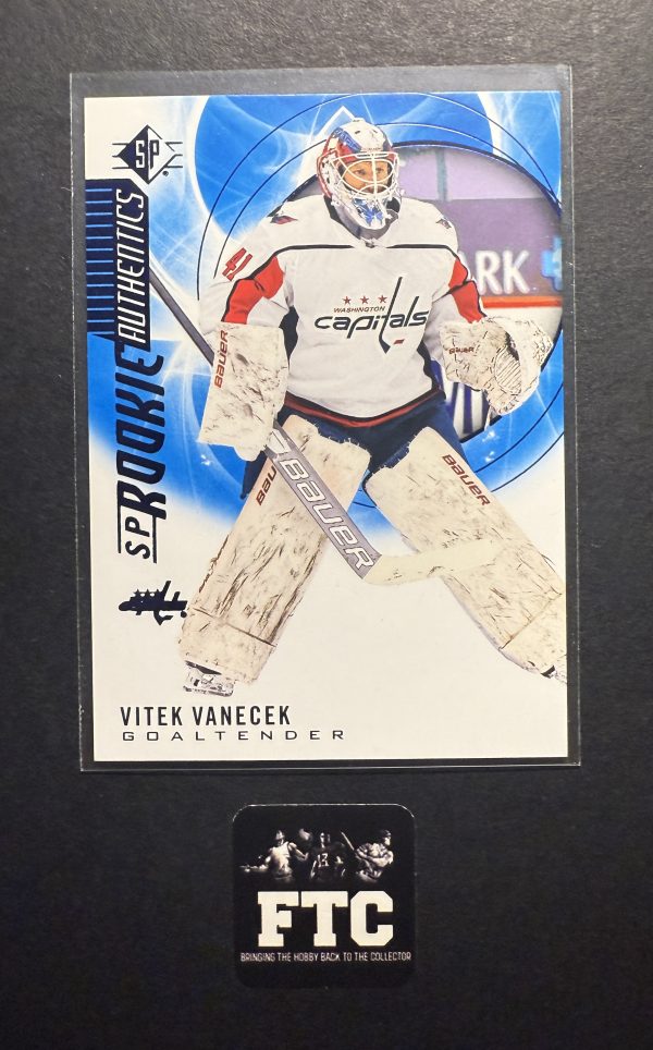 Vitek Vanecek, 2020-21 SP Hockey, Blue, RC