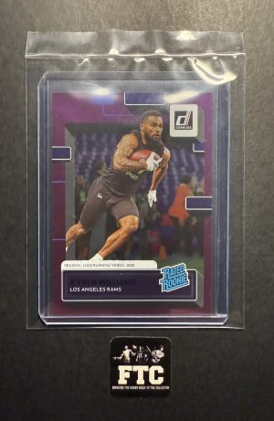 Kyren Williams, 2022 Donruss, Season Stat Line, #'d 68/500, RC