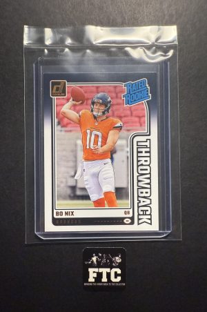 Bo Nix, 2024 Donruss, Throwback, RC