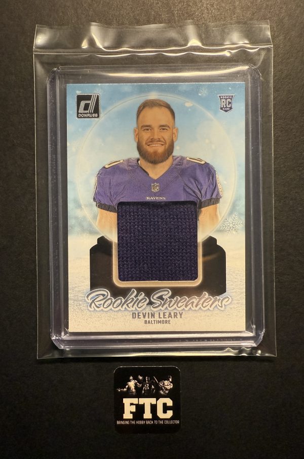 Devin Leary, 2024 Donruss, Holiday Sweaters, MEM, RC