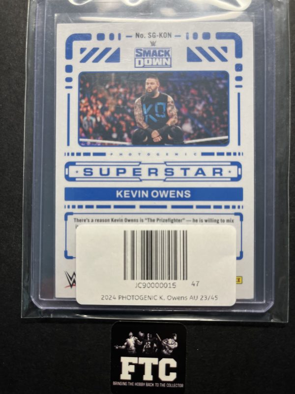 Kevin Owens, 2024 Photogenic WWE, Photogenic Superstar, AU, #'d 23/45 - Image 2