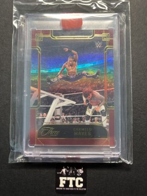 Carmelo Hayes, 2024 Three Count WWE, Red Holo, #'d 11/25, SSP