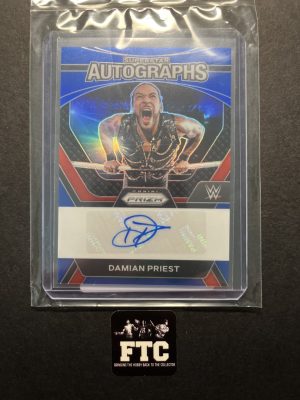 Damian Priest, 2024 Prizm WWE, Superstar Auto, Blue, AU, #'d 38/49, SP