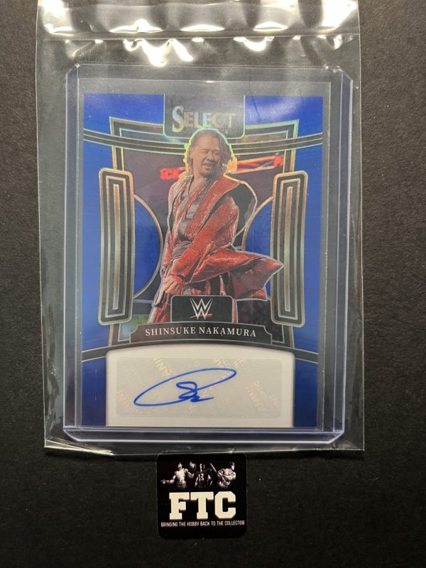 Shinske Nakamura, 2024 Select WWE, Signatures Blue, AU, #'d 8/49, SP