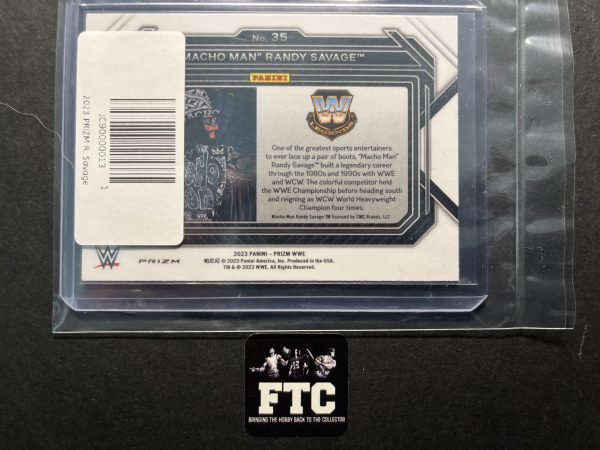 Randy Savage, 2023 Prizm WWE, Cracked Ice - Image 2