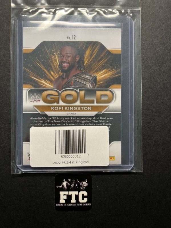 Kofi Kingston, 2022 Prizm WWE, Gold - Image 2