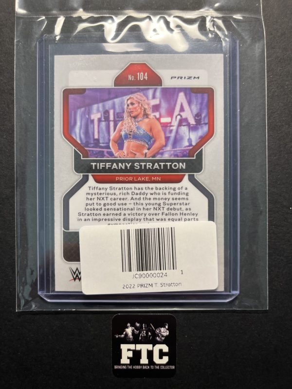 Tiffany Stratton, 2022 Prizm WWE, Red White & Blue, RC - Image 2
