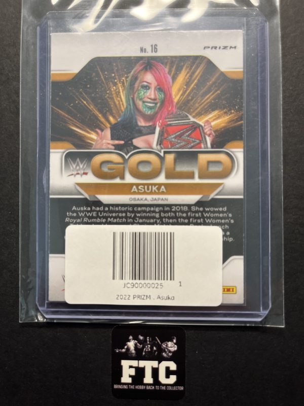 Asuka, 2022 Prizm WWE, Green Gold - Image 2
