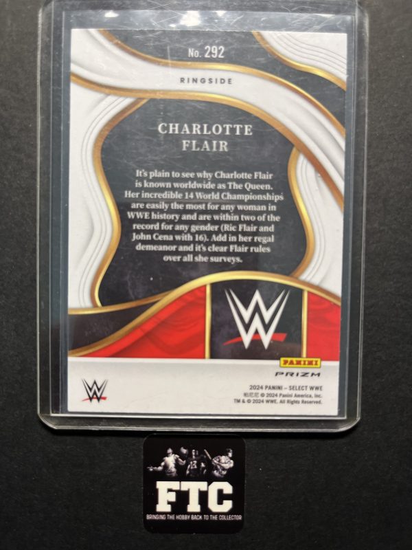 Charlotte Flair, 2024 Select WWE, Orange Flash - Image 2