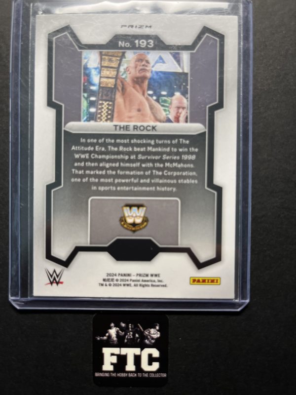 The Rock, 2024 Prizm WWE, Silver - Image 2