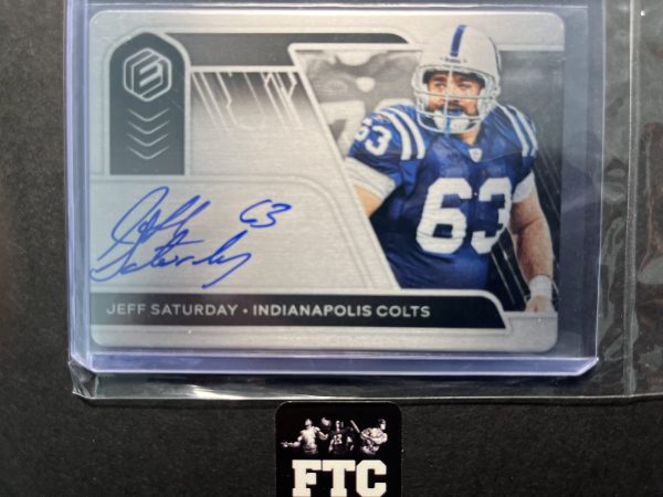 Jeff Saturday, 2020 Elements, Steel Signatures, AU, #'d 16/99