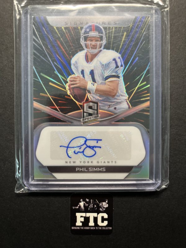 Phil Simms, 2020 Spectra, Signatures, AU, #'d 9/25, SSP