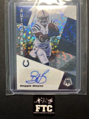 Reggie Wayne, 2020 Mosaic, Autographs No Huddle, AU
