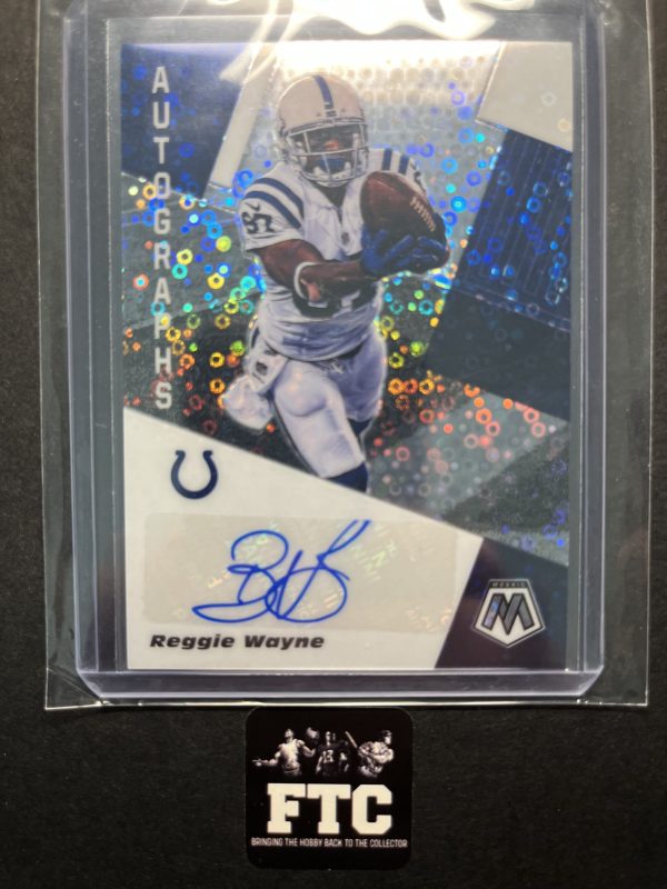 Reggie Wayne, 2020 Mosaic, Autographs No Huddle, AU