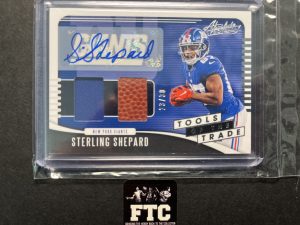 Sterling Shepard, 2019 Absolute, Tools of the Trade, AU/MEM, #'d 23/30, SSP