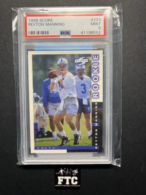 Peyton Manning, 1998 Score, PSA Mint 9, RC