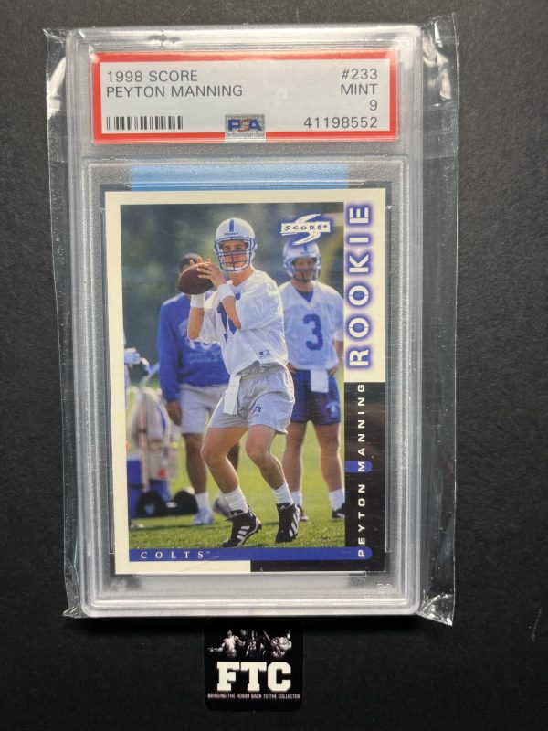 Peyton Manning, 1998 Score, PSA Mint 9, RC