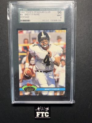 Brett Favre, 1991 Topps, Stadium Club, RC