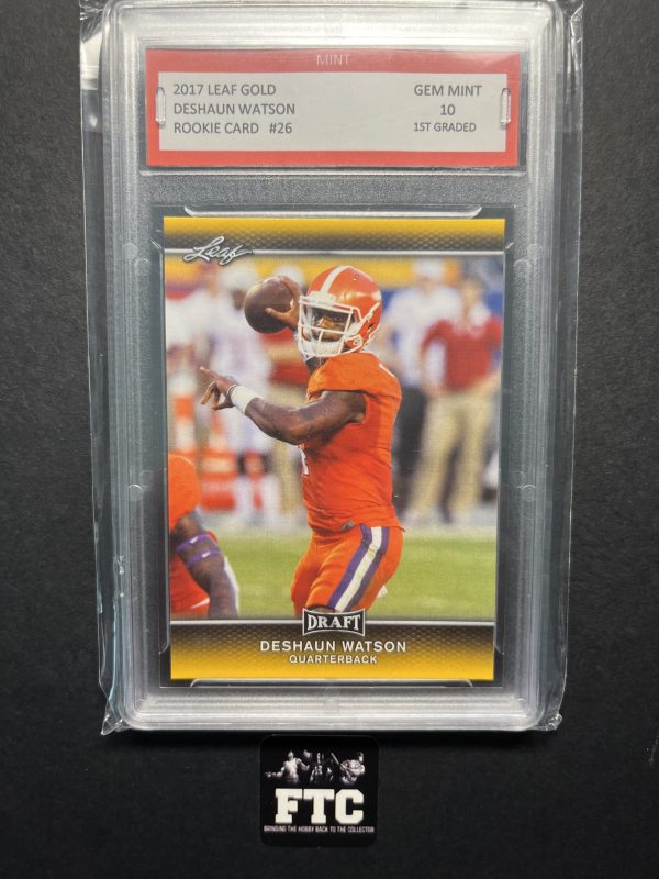 Deshaun Watson, 2017 Leaf Gold, Draft, RC