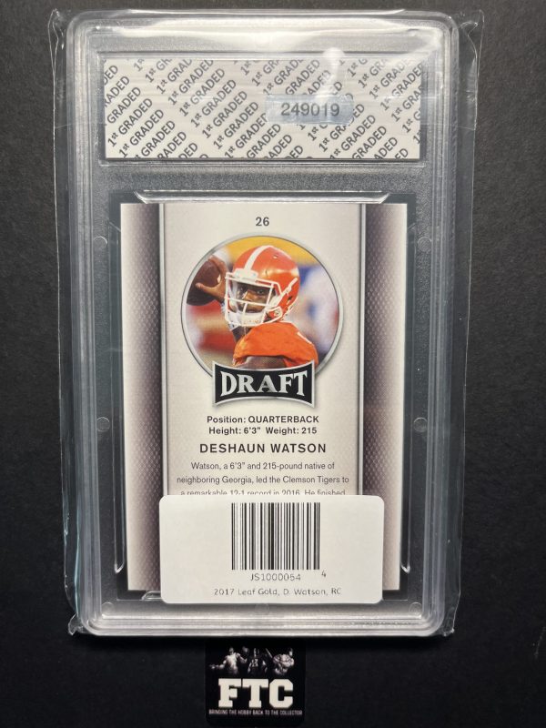 Deshaun Watson, 2017 Leaf Gold, Draft, RC - Image 2