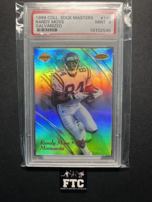 Randy Moss, 1999 Edge Masters, Galvanized, #'d 790/100, RC