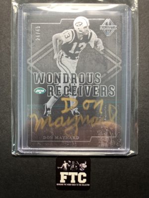 Don Maynard, 2017 Majestic, Wondrous Receivers, AU, #'d 24/49