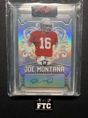 Joe Montana, 2020 Leaf, Collection, AU, #'d 25/50, SP