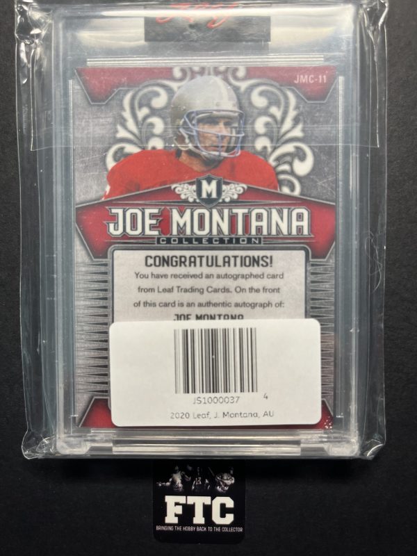 Joe Montana, 2020 Leaf, Collection, AU, #'d 25/50, SP - Image 2
