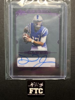 Daniel Jones, 2019 Leaf Trinity, Clear Purple, AU, RC